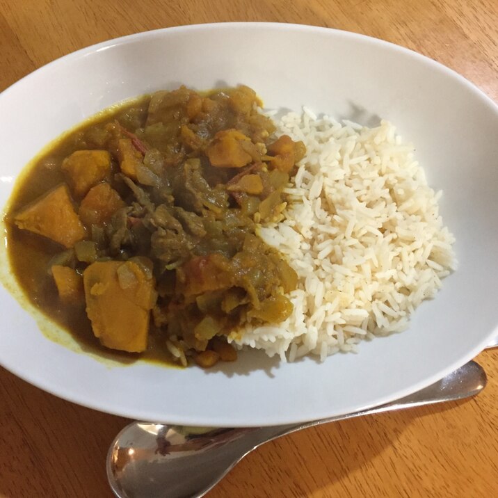 カレーパウダーで作るかぼちゃカレー